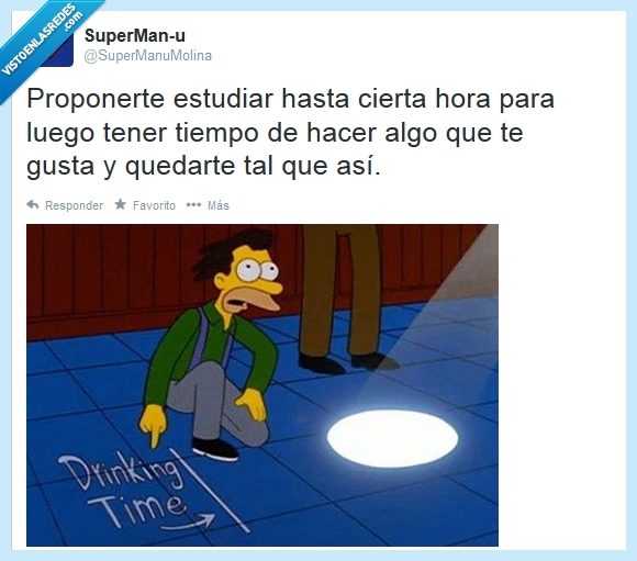 los simpson,lenny,beber,estudiar,procastinación,esperar,margen,limite,tiempo
