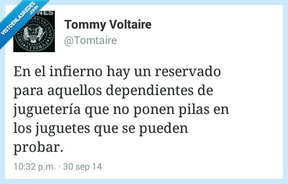 infierno,reservado,dependiente,tienda,juguete,pila,poner,probar