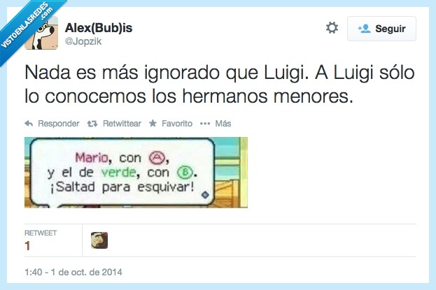 395911 - Está la gente ignorada y después Luigi por @Jopzik