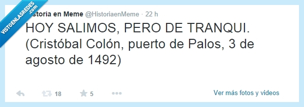 agosto,farra,america,descubrir,Salimos de tranqui,Colon