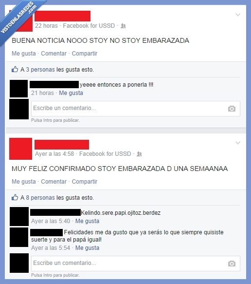 buena noticia,cani,choni,lista,poca cabeza,así vamos,confirmado,no,embarazada,triste