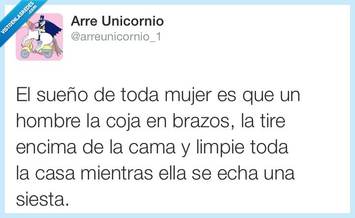 siesta,casa,limpiar,limpie,cama,encima,tire,tirar,brazos,coger,coja,hombre,mujer,toda,sueño
