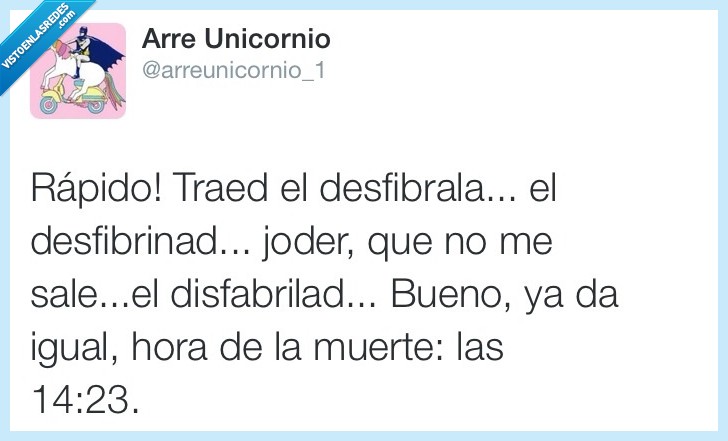 rapido,traer,dificil,desfibrilador,muerte,morir,medico