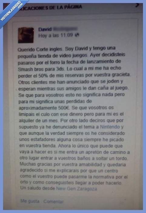 smash bros,tienda videojuegos,corte ingles,nintendo 3ds,videojuegos