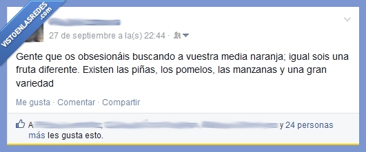 fruta,pomelo,manzana,pareja,piña,media naranja,equivocarse