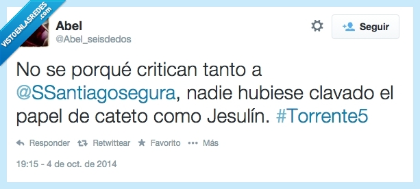 tanto,criticar,papel critican,cateto,torrente,boicot,boikot,jesulín,santiago segura