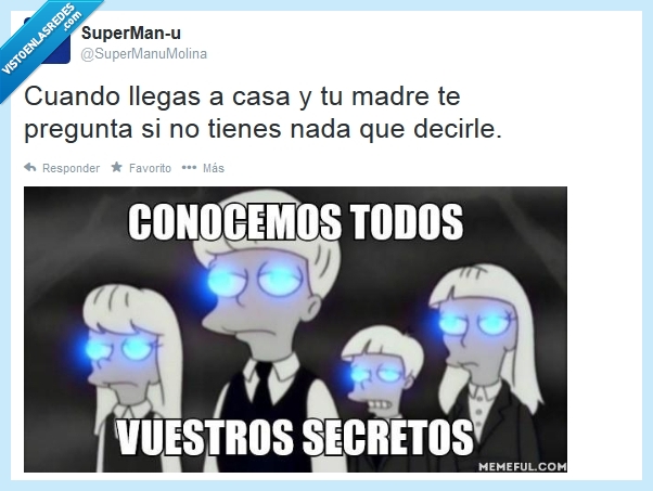 ojos,madres,ensanguinariamiento,los simpsons,secretos,sabemos todos vuestros secretos
