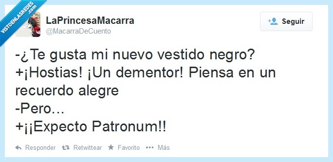 Encantamiento,Negro,Dementor,Dialogo,Pareja,Harry Potter,Vestido,Expecto Patronum