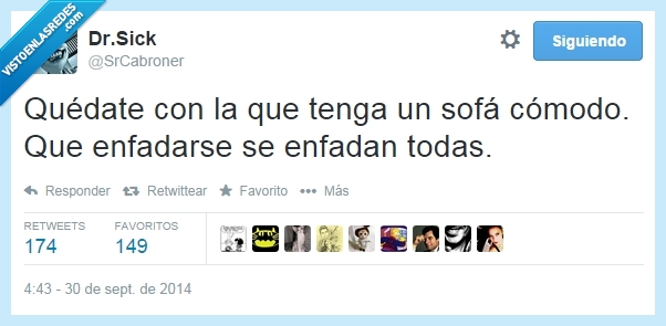 marido,pareja,novio,dormir,enfado,enfadarse,comodo,sofá,Quédate