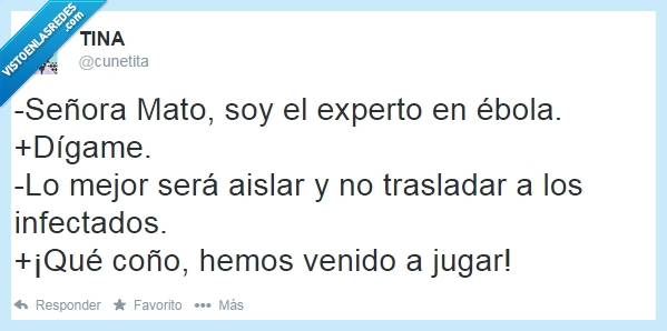 jugar,ebola,twitter,humor,politica,españa