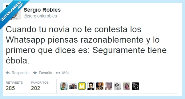 ébola,twitter,novia,whatsapp,cuernos,contestar