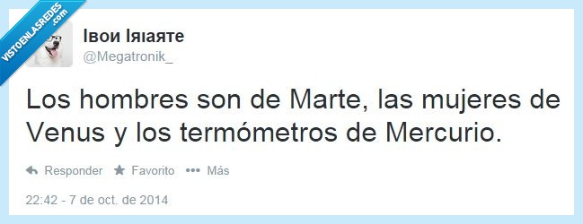 termometro,mercurio,marte,venus,mujeres,hombres