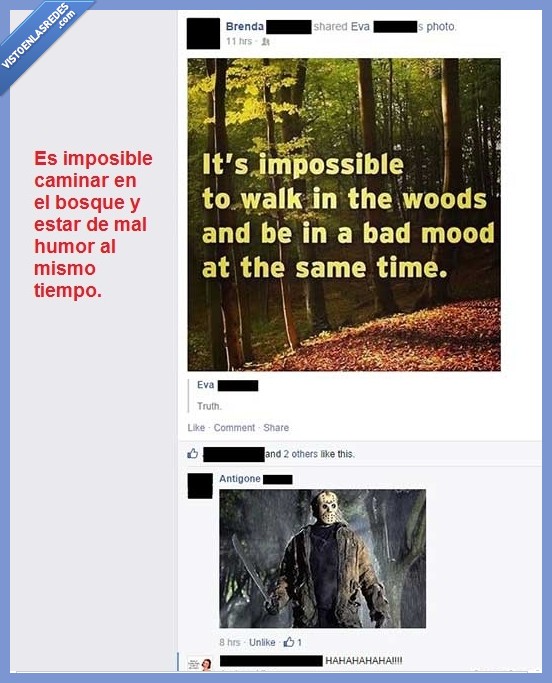 bosque,terror,oh shit,voy a morir,jason,matar,asesino