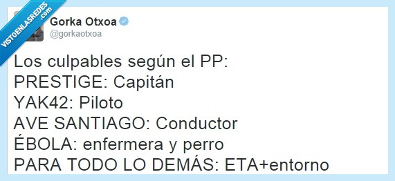 PP,ebola,YAK42,ETA,perro,Rajoy,politica