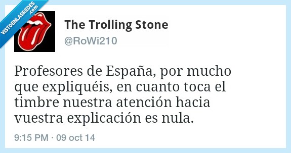 profesor,españa,explica,explicacion,atencion,despues,timbre,nula