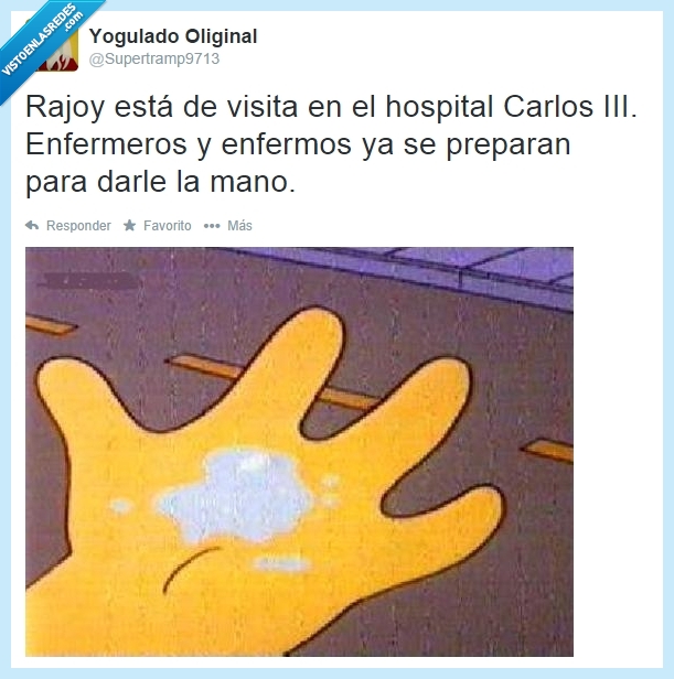 rajoy,ebola,carlos III,saliva,los simpson,contagio
