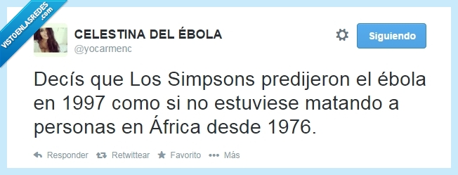 tontos,los simpsons,ebola,predecir,africa,matar,gente,año,profecia