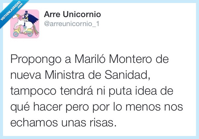 nueva,ministra,sanidad,marilo montero,enterar,tonta,risas