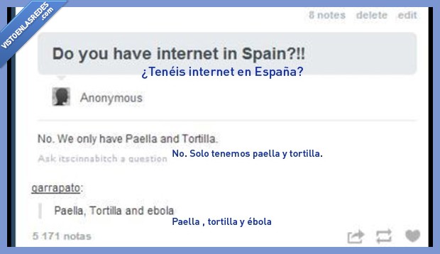 paella,tortilla,ébola,pregunta,tumblr