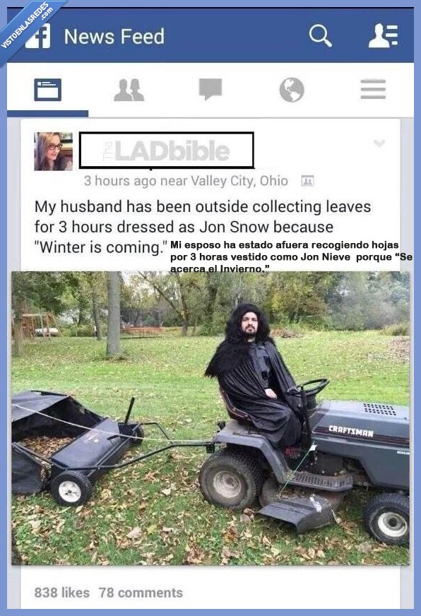 jon nieve,otoño,inverno,hojas,disfraz