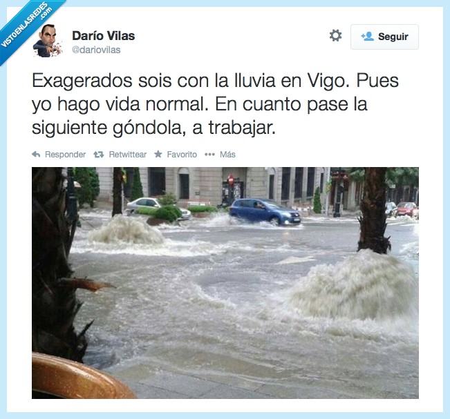 maremoto en la ciudad,lluvia,diluvio universal,góndola