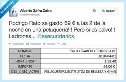 Enlace a Rodrigo Rato o como un calvo se gasta dinero en una peluquería, por @albertozafrazaf