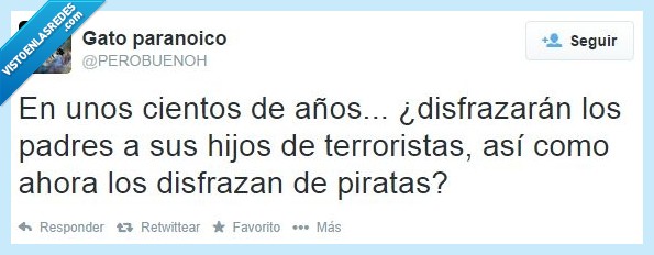 terroristas,pirata,disfrazar,carnaval,hijo,padre,twitter