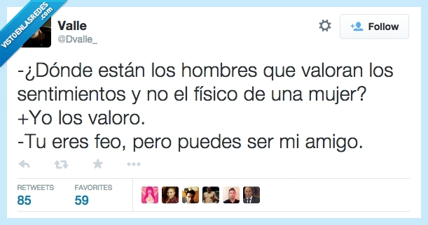 feo,fisico,mujer,sentimientos,valora,hombre,amigo