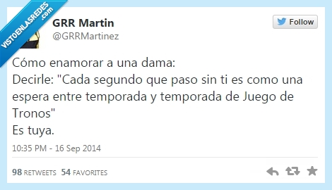 enamorar,sabio consejo,amor,espera,largo,temporada,juego de tronos,got,game of thrones