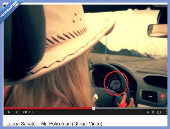 coche,Leticia Sabater,Mr. policeman,22km/h