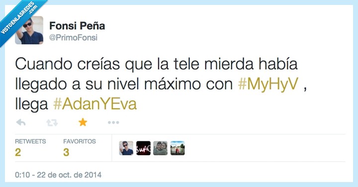 Television,MyHyV,mujeres,hombres,viceversa,Adán y Eva,estupidez,España
