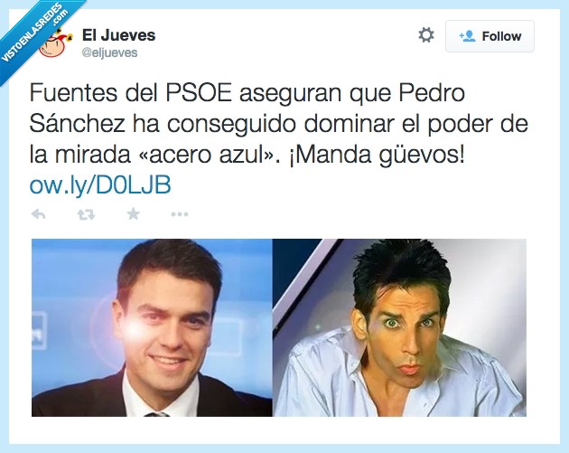 magnum ya te mueres,cielo azul,mirada,ben stiller,derek zoolander,pedro sanchez