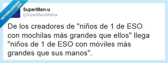 niños,eso,móviles,grandes,smartphones,mochilas