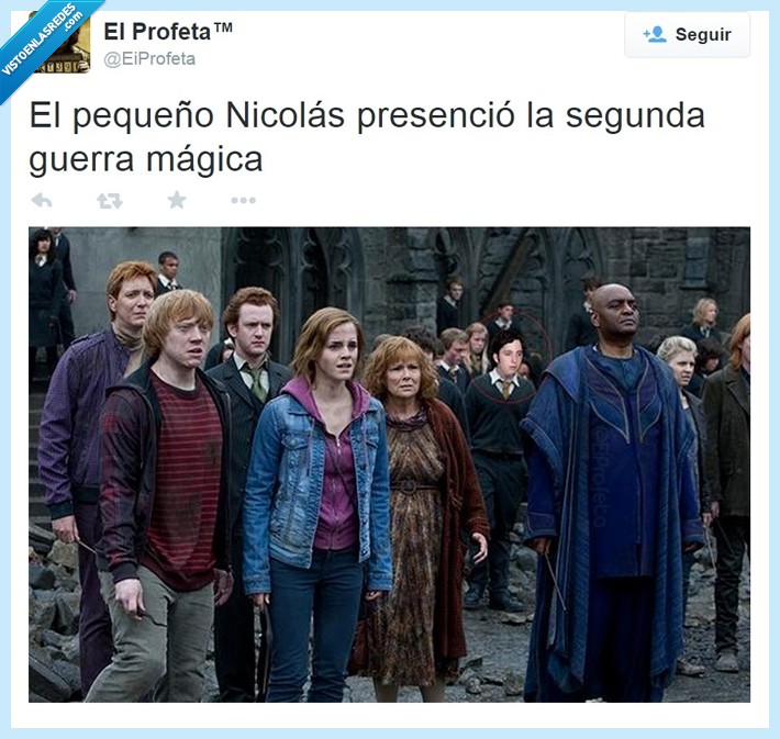 Pequeño Nicolás,Francisco Nicolás,Segunda Guerra Mágica,Harry Potter