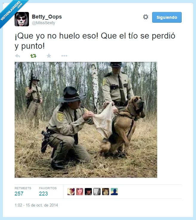 policía,rastrear,olfatear,tipo,perder,buscar,bragas,calzones,oler,perro