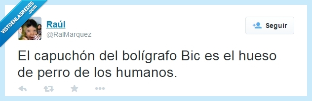 morder,perro,humano,bolígrafos,bic,capuchón,manía