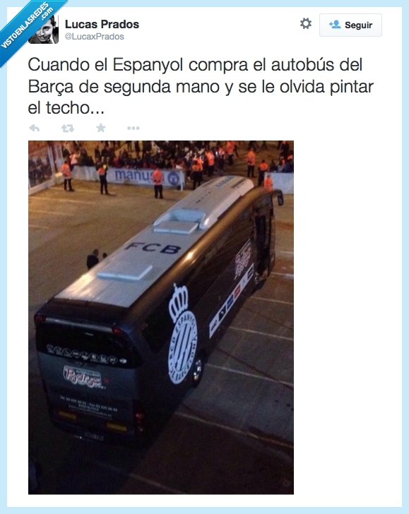 segunda mano,pintar,barça,autobús,fail,espanyol