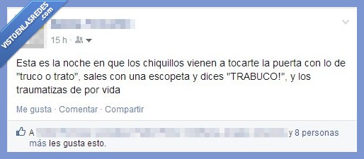 halloween,harto,niños coñazo,truco o trato,trabuco