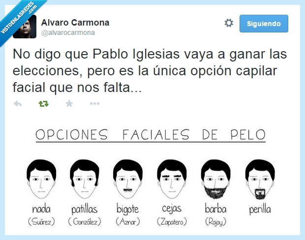 españa,pablo iglesias,alvaro carmona,presidente,pelo,perilla