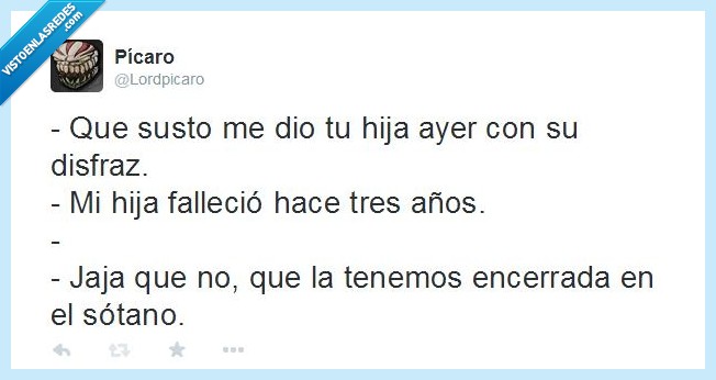 miedo,hija,disfraz,muerte,sótano,padres,encerrar,fantasma,halloween