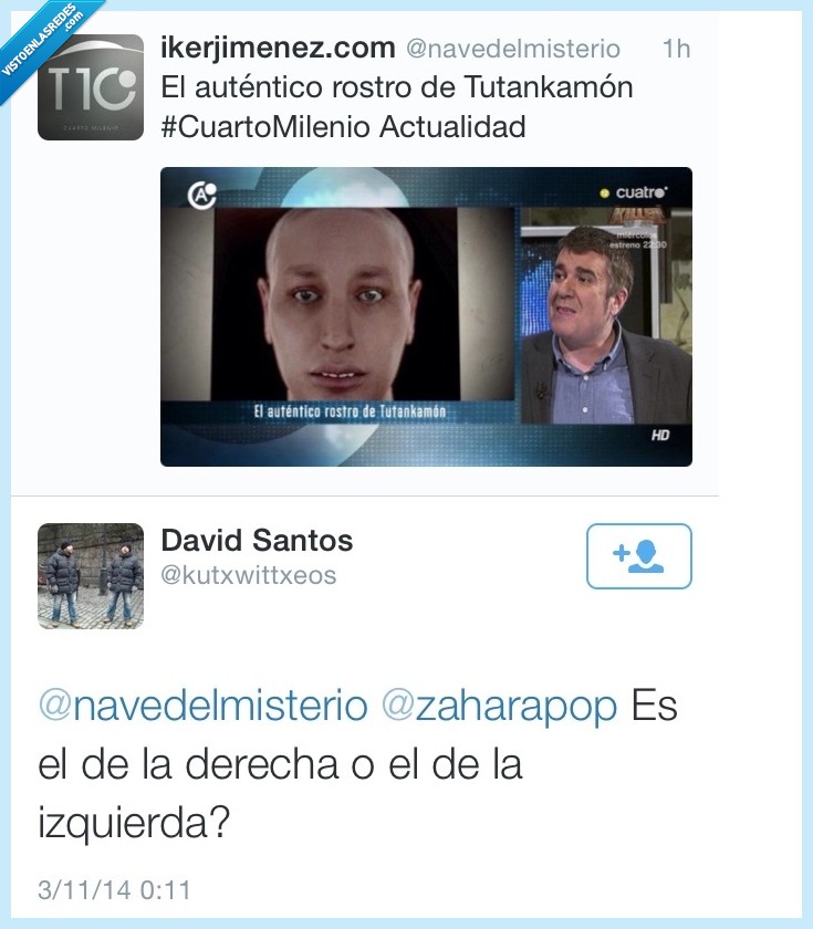 rostro,cara,tutankamon,real,iker jimenez,nave del misterio,cuarto milenio