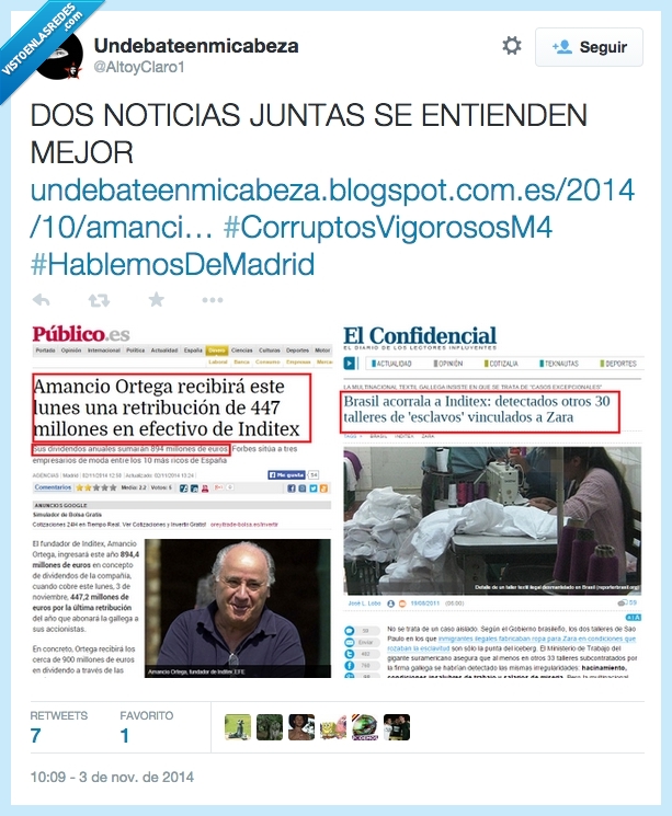 capitalismo,amancio ortega,millonarios,¿quien se merece los millones?,injusticia,explotacion