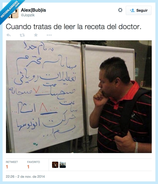entender,arabe,doctor,médico,receta,leer,intentar