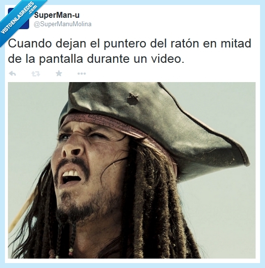 puntero,video,piratas del caribe,jack sparrow,ratón,pantalla