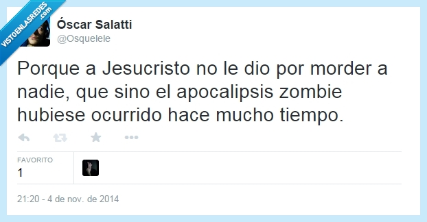 Jesus,jesucristo,twitter,zombie,apocalipsis