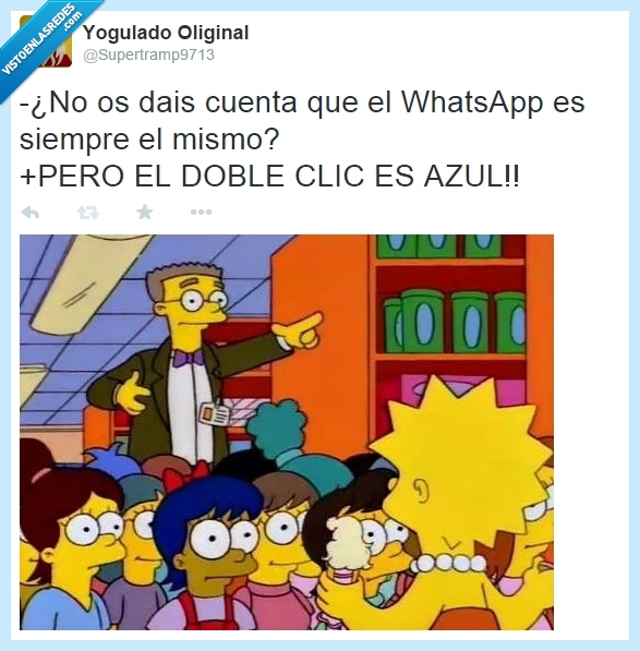 whatsapp,doble check,novedad,azul,los simpson,smithers,stacy malibu