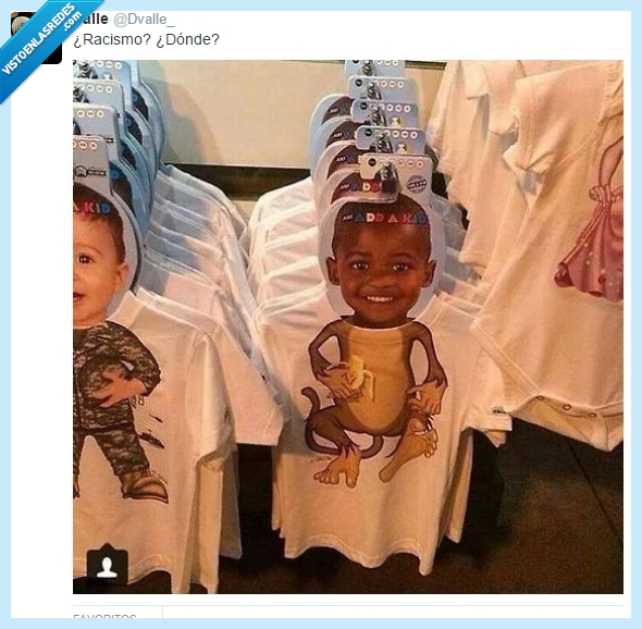 camiseta,niño,mono,negro,racismo,racista,animal