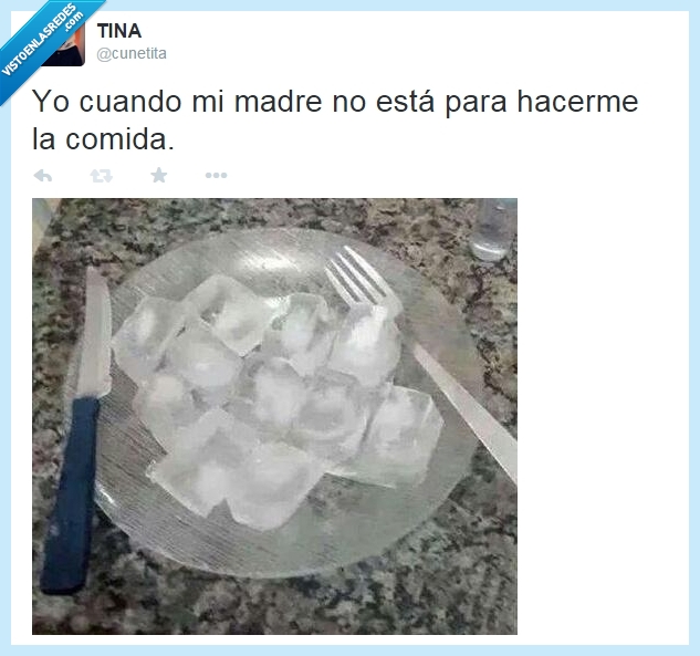comer,madre,hielo,foto,humor,twitter,tweet,hambre,cocinar