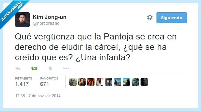 Pantoja,cárcel,infanta,Cristina,ley,eludir,quien se cree