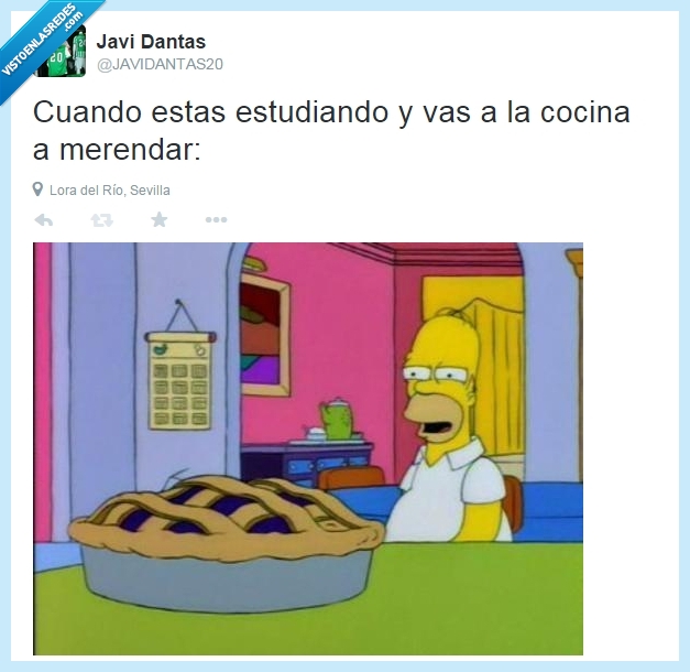 tarta,comer,yo meriendo 2343 veces,simpsons